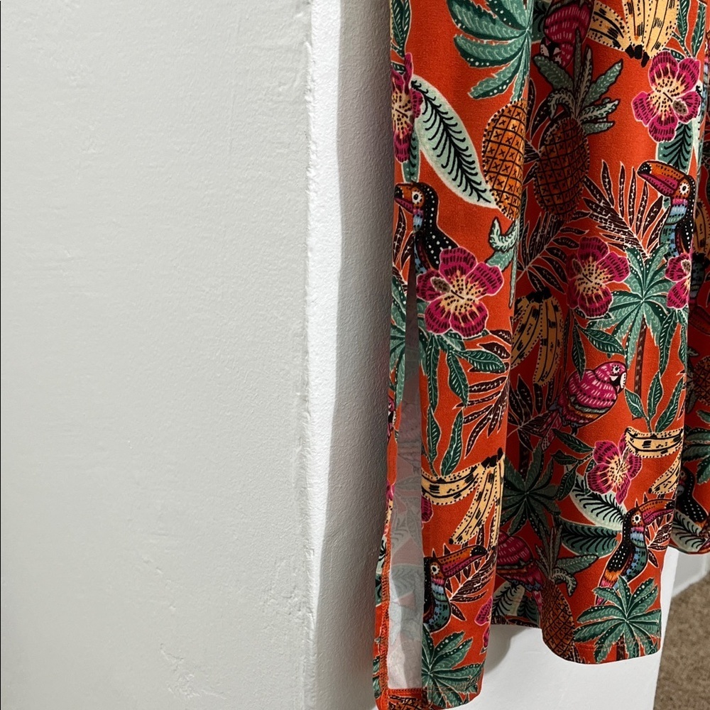 Tropical Print Jumpsuit - Picture 6 of 9